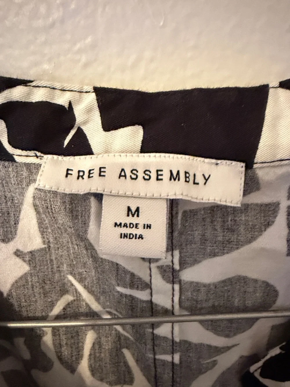 Free Assembly Black and White Belted Utility Dress [Size: M] - Picture 11 of 12